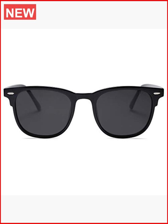 Retro Vintage Square Polarized Sunglasses UV Protection TR90 Frame main image 5